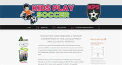 Desktop Screenshot of kids-play-soccer.com